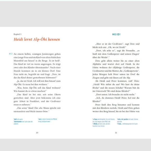 Heidi Abridged Book in German -- Junge ELI Lekturen A1 Heidi + Downlodable Audio - Picture 4 of 6